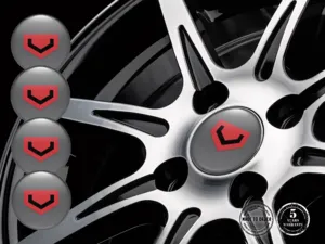 Vossen Ruota Decalcomanias Stile Badge Silicone Esclusivo